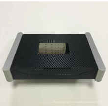 Высококачественная черная кожаная коробка из искусственной кожи для подарка